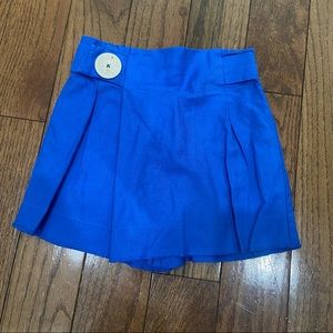 Zara bright blue skort
